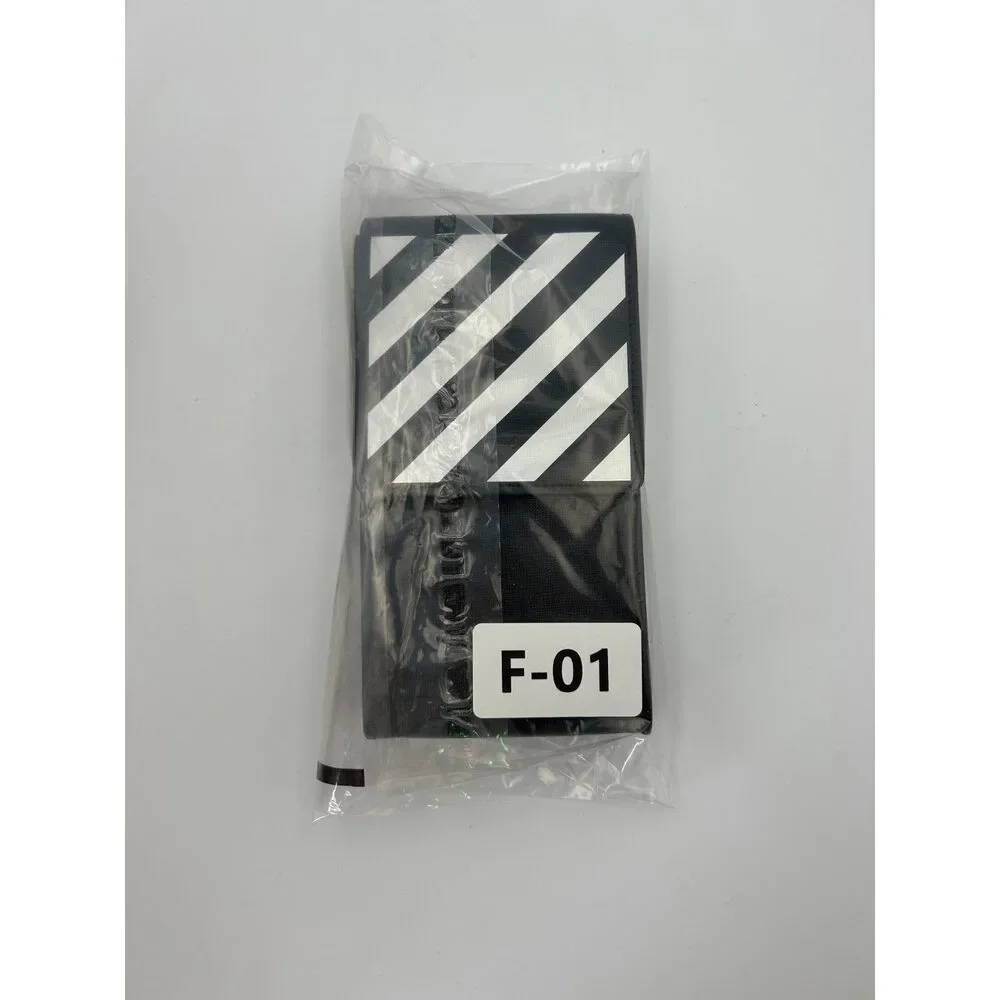 Off-White Binder Diagonal Stripe Print Phone Holder Men Black/White Lightweight